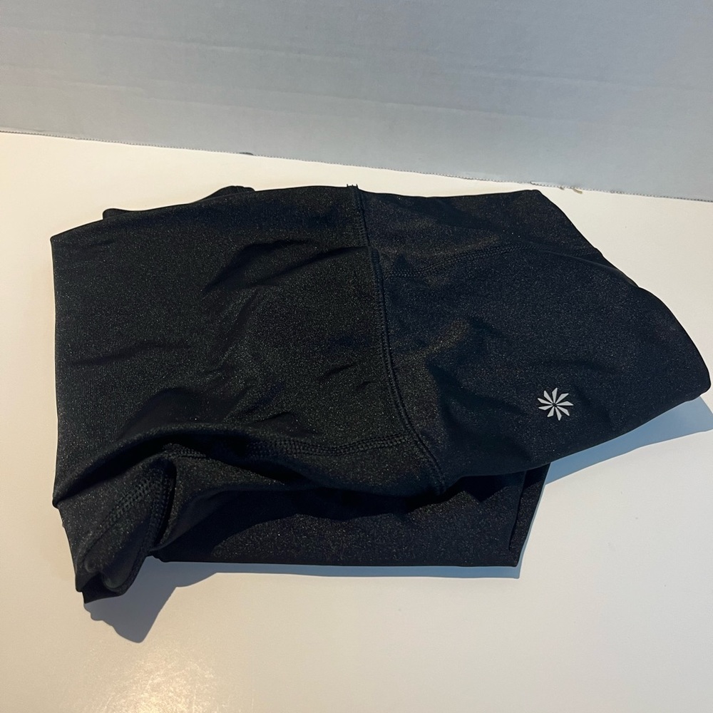 Athleta Women's Elation Shine Tight Black Size Small Petite